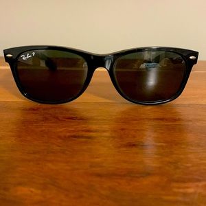 Black New Wayfarer Ray-Ban P Sunglasses